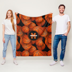 Couverture Polaire cadeaux sportifs garçons filles basket-ball person