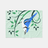 Couverture Polaire Cadeaux stylisés de geai bleu (Devant (Horizontal))
