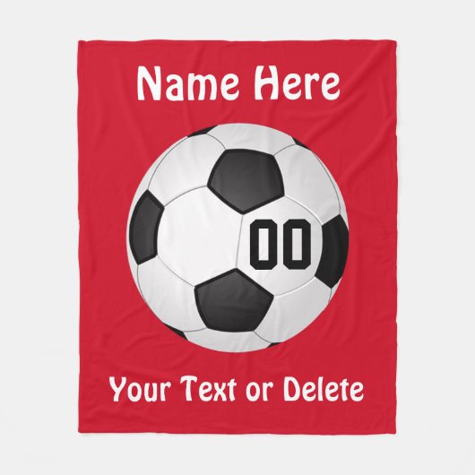 Couverture Polaire Cadeaux supérieurs de nuit pour le football, (Devant)