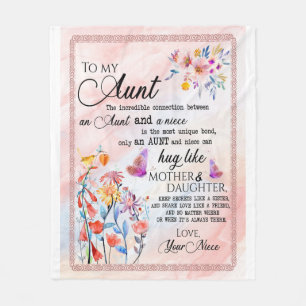 Couverture Polaire Cadeaux Tantes Lettre À Ma Tante Amour De La Niè