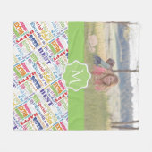 Couverture Polaire Cadeaux Uniques Et Spéciaux 95e Anniversaire (Devant (Horizontal))