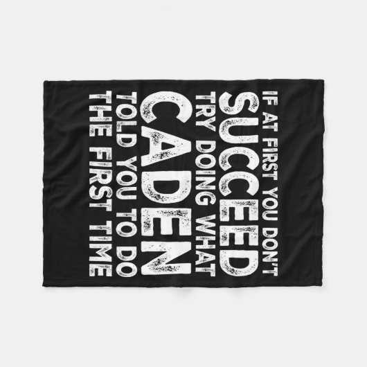 Couverture Polaire Caden - If At First You Don't Succeed Try Doing Wh (Devant (Horizontal))