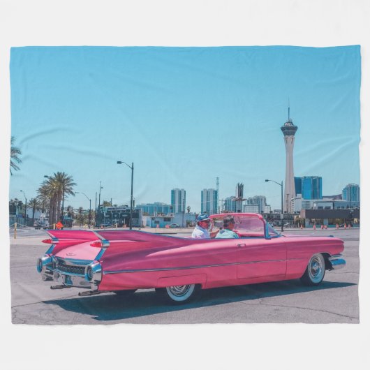 COUVERTURE POLAIRE CADILLAC ROSE (Devant (Horizontal))