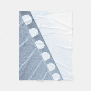 Couverture Polaire Cadre en métal noir et blanc
