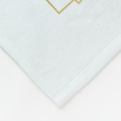 Couverture Polaire Cadre Or Et Fleurs (Coin)