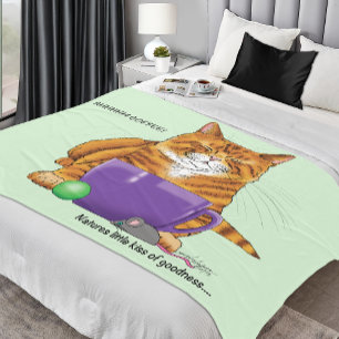 Couverture Polaire Café au gingembre orange amusant