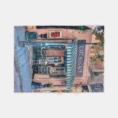 Couverture Polaire Café Beignet Café Shop Quartier Français (Devant (Horizontal))