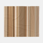 Couverture Polaire Café Chocolat et Caramel rayé (Devant (Horizontal))