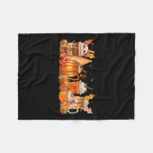 Couverture Polaire Café d'automne à épices Thé chaud à l'automne Harv (Devant (Horizontal))