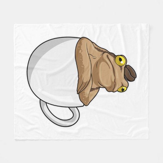 Couverture Polaire Café Frog (Devant (Horizontal))