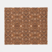 Couverture Polaire Café Latte Paisley Soft Fleece Blanket (Devant (Horizontal))