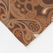 Couverture Polaire Café Latte Paisley Soft Fleece Blanket (Coin)