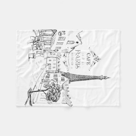 Couverture Polaire Café Paris (Devant (Horizontal))