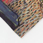 Couverture Polaire Café Terrasse à la nuit par Vincent van Gogh (Coin)