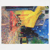 Couverture Polaire Café Terrasse à Night, Vincent van Gogh (Devant (Horizontal))