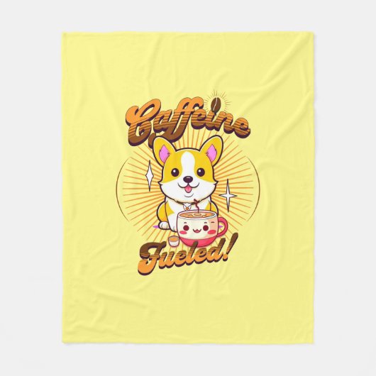 COUVERTURE POLAIRE CAFFEINE DE CORGI FUELED! (Devant)