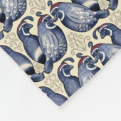 Couverture Polaire Cail Bird Motif décoratif Fleece Blanche (Coin)