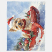 Couverture Polaire Cairn Terrier Chien dans la corniche Laisser il ne (Devant)