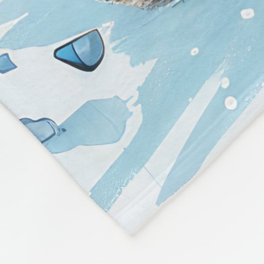 Couverture Polaire Cairn Terrier Chien Winter Wonderland Noël Joie (Coin)