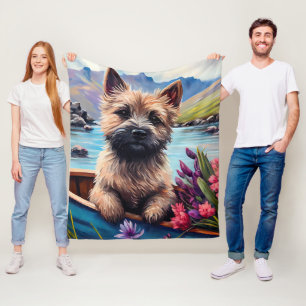 Couverture Polaire Cairn Terrier sur une pagaie : Une aventure pittor