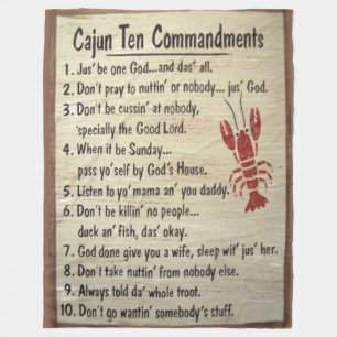 COUVERTURE POLAIRE CAJUN DIX COMMANDEMENTS