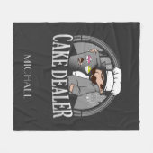 Couverture Polaire Cake Dealer Funny Bakery Propriétaire Gag (Devant (Horizontal))