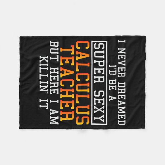 Couverture Polaire Calculus Teacher Funny Math Professor  (Devant (Horizontal))