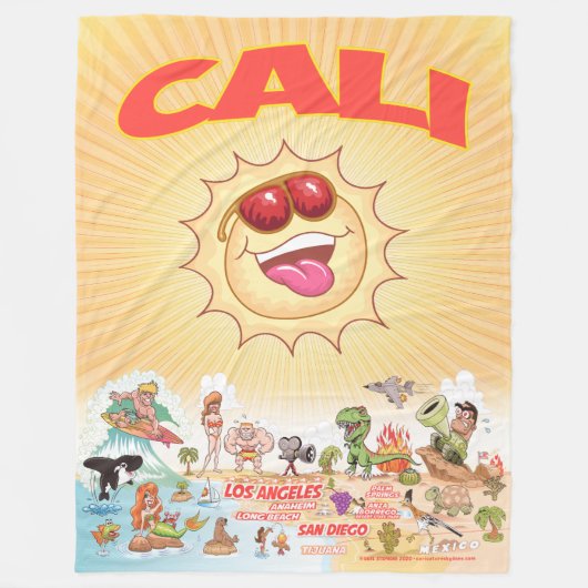 Couverture Polaire Cali Beach Paradise (Devant)