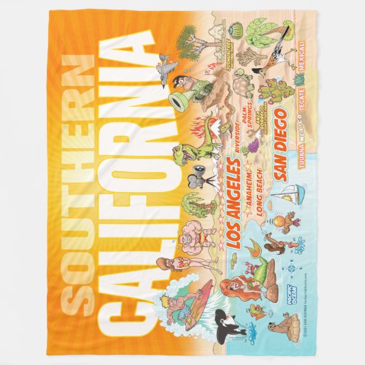 Couverture Polaire California Beach Paradise (Devant)