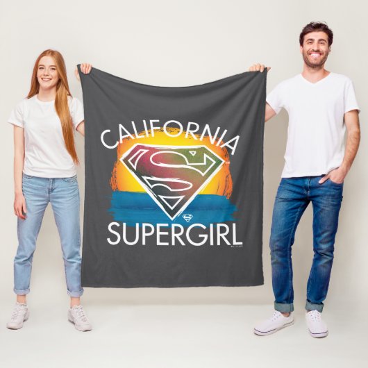 Couverture Polaire California Supergirl Sunset Graphic (En situation)