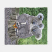 COUVERTURE POLAIRE CÂLINS DE BÉBÉ KOALA (Devant (Horizontal))