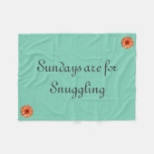 Couverture Polaire Câlins de dimanche (Devant (Horizontal))