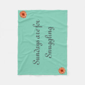 Couverture Polaire Câlins de dimanche (Devant)