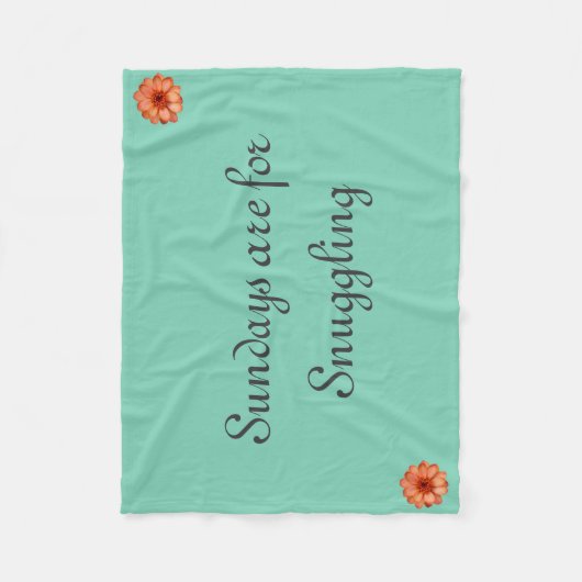 Couverture Polaire Câlins de dimanche (Devant)