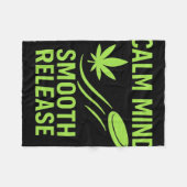 Couverture Polaire Calm Mind Smooth Release Chill Disc Golf Frisbee  (Devant (Horizontal))