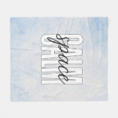 Couverture Polaire Calm Space Pastel Blue Cozy (Devant (Horizontal))