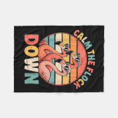 Couverture Polaire Calm The Flock Down Flamingo (Devant (Horizontal))