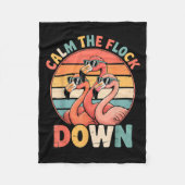 Couverture Polaire Calm The Flock Down Flamingo  (Devant)