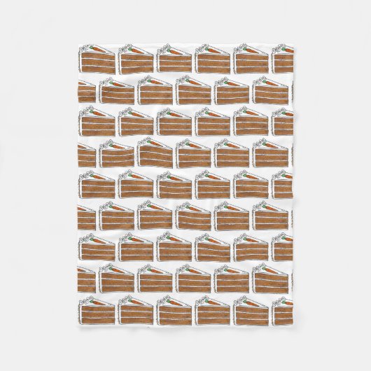 Couverture Polaire Calque de carottes Tranches de gâteau Dessert Boul (Devant)