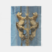 Couverture Polaire Camargue, Chevaux et réflexion, Sud de la France (Devant)