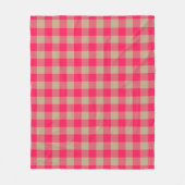 Couverture Polaire Camel Diva Pink Buffalo Check En vichy Motif (Devant)