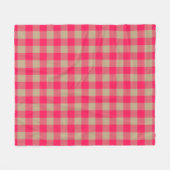 Couverture Polaire Camel Diva Pink Buffalo Check En vichy Motif (Devant (Horizontal))