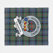 Couverture Polaire Cameron de Erracht Ancien Clan Badge Tartan Plaid (Devant (Horizontal))