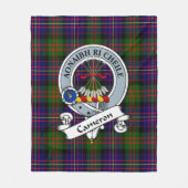 Couverture Polaire Cameron De Erracht Moderne Clan Badge Tartan Plaid (Devant)