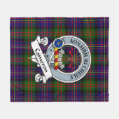 Couverture Polaire Cameron De Erracht Moderne Clan Badge Tartan Plaid (Devant (Horizontal))