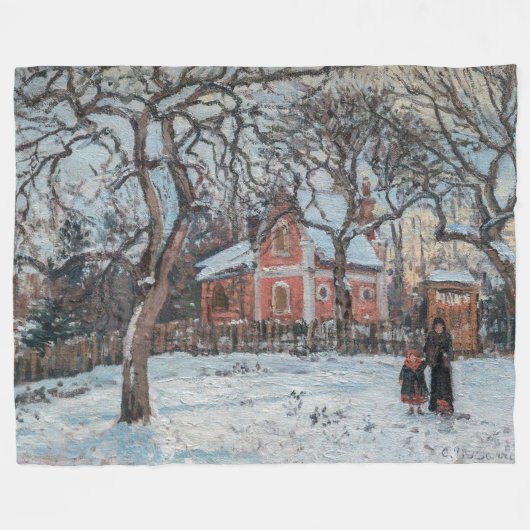 Couverture Polaire Camille Pissarro - Chataigniers a Louvecienne (Devant (Horizontal))