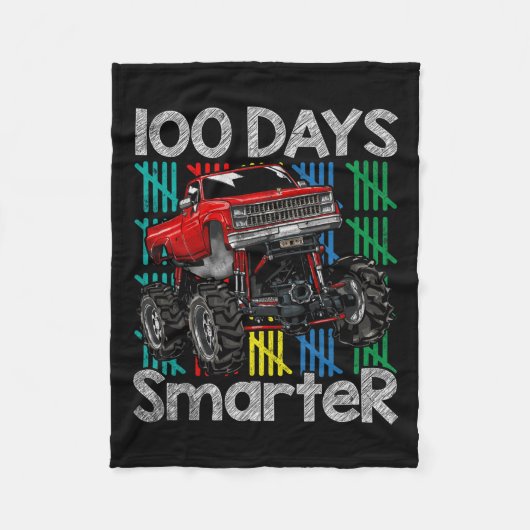 Couverture Polaire Camion 100 Jours Enfants Plus Intelligents 100e Jo (Devant)