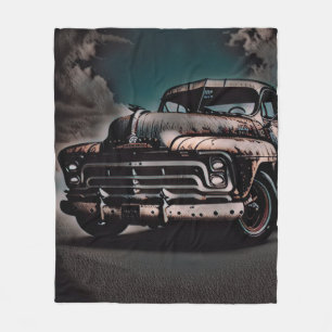 Couverture Polaire Camion Antique - Un classique intemporel