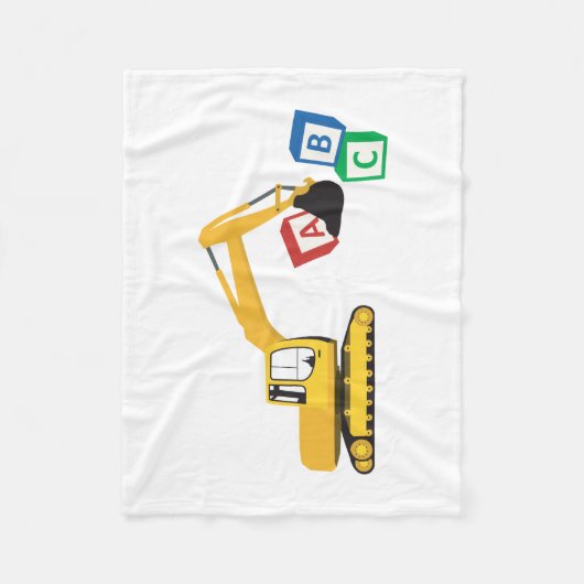 Couverture Polaire Camion de construction d'excavateur ABC (Devant)