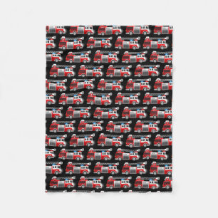Couverture Polaire Camion de pompiers